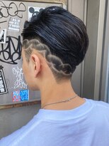 ビンゴ(BINGO)&nbsp;ba588アッシュブラック刈り上げバリカンアートバーバースタイル