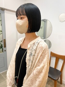 ハイフ(haif) 【haif】パツッとミニボブ