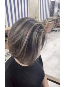 スキル 水戸(SKILL) ショートバレイヤージュ♪ 髪質改善