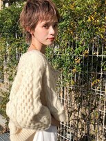 エムスラッシュ たまプラーザ(M.SLASH)&nbsp;■ココアブラウンハイライトカラークールショートウルフ13-10★