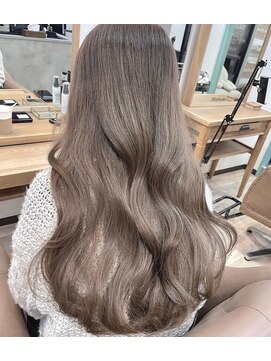 スラッシュ(SLASH) 髪質改善/グレージュ/透明感カラー/ナチュラル/艶髪