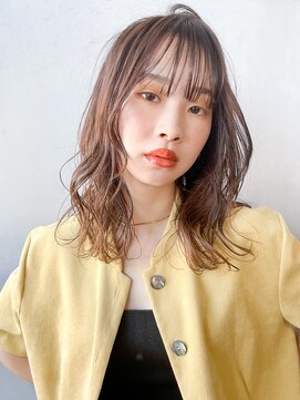 アンアミ キチジョウジ(Un ami Kichijoji) 【unami】ミディアムパーマ×レイヤーカット　澤田杏奈