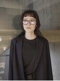 【田中結】眉上バング　ポイントパーマ　ニュアンス