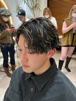 波巻きスパイラルパーマ/ツイストスパイラルパーマ/メンズウルフ