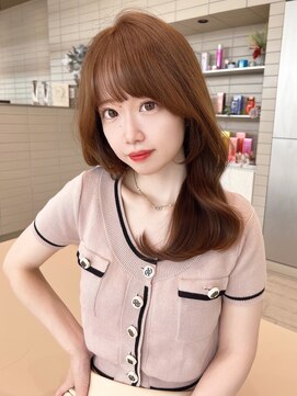 ロンド クラン 岡崎(Lond Clan) 伸ばしかけヘア　小顔ヘア　ブリーチなしカラー