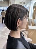 大人ナチュラル◎丸みボブ◎耳掛け◎【ボブ】