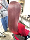 コットンピンクカラーペールピンクカラーケアブリーチカラー