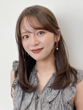 ノイ(noi) 顔周りレイヤーカットグレージュカラーくびれボブベージュカラー