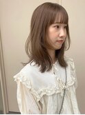 ブリーチなし春カラーハッシュカット縮毛矯正ストレートパーマ