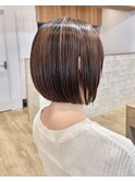 うるつや大人可愛い前下がりナチュラルボブ20代30代40代50代