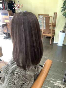 ワラティク(WARATI C) 白髪ぼかしハイライト/アッシュオレンジベージュ