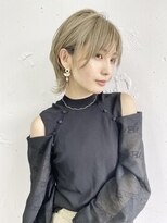 ダブルトーキョー シブヤ(W-TOKYO SHIBUYA)&nbsp;ネオウルフ×ハイベージュボブウルフ　ウルフカット