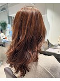 コテ巻き風カールセミロング