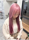 pink　　ケアブリーチ　10代20代