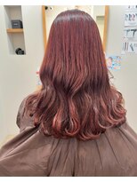 リール ヘアー 箱崎店(rire hair)&nbsp;ブリーチなしピンクブラウン