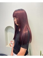 ユー(yew)&nbsp;チェリーカラー+姫カット