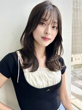 バイオレットジェム(Violet`jem) アッシュグレージュブリーチなし小顔ヘアレイヤーカットRI-40