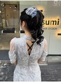 ポニーテールアレンジ