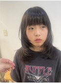 ミディアムレイヤースタイル