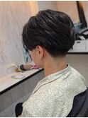 海外センターパート/テーパーフェード/スキンフェード