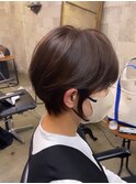 ショートボブ/ショートヘア/脱白髪染め/白髪ぼかし/髪質改善