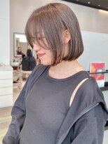 ケーツー あべのキューズモ－ル店(K-two)&nbsp;韓国ボブ*韓国風ボブ*前髪ありボブ*ミニボブ*オリーブベージュ