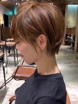 ビューブルー 亀戸錦糸町(VIEW BLUE)&nbsp;暗めカラーグランマッシュショートボブ