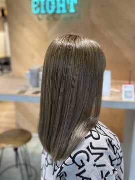 エイト 沖縄豊崎店(EIGHT toyosaki) 【EIGHT 豊崎】お客様スタイル…ブリーチ×ミルクティーベージュ