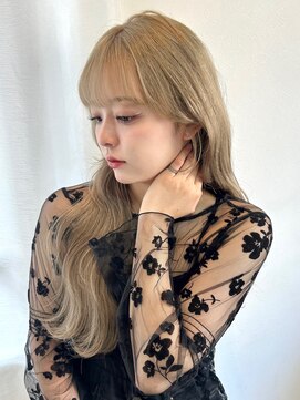 アンニュ(annuy) ハイトーン/ベージュカラー/顔周りカット