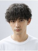 Haleブルーブラックニュアンスパーマフェザーパーマサーフカール