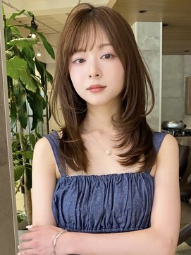 グランド(GRAND) ミディアム20代30代大人可愛いひし形ふんわりレイヤー【平島】