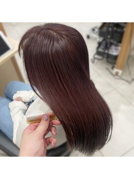 リラ(Lila) ◯ワンホンヘア艶感ストロベリーレッド◯