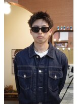 エディ(Edy)&nbsp;メンズスパイキーショート刈り上げツイストピンパーマ眉毛カット