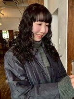 モク 大阪梅田店(MOK)&nbsp;【パーマスタイル】ワイドバング×くるくるパーマ