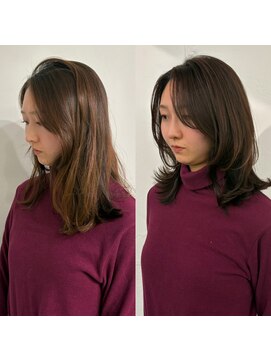 メロウ(me'lou) 《me’lou》ミディアム×レイヤー20代30代40代50代