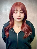 ルネラトーキョー(RUNERA TOKYO) ブリーチなしワインレッドダブルカラー渋谷髪質改善