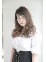 グレージュカラー/シルキーベージュ/斜めバング/銀座/髪質改善