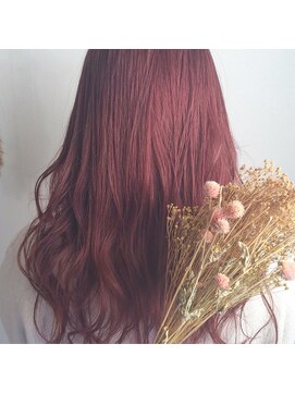 ヘアドゥーレディバグ 大和八木店(HAIR DO LADY BUG) 夏カラー　スカーレット