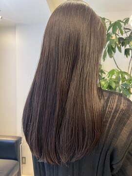 ディーヘアーデザイン(d.HAIR DESIGN) 暗めアッシュ×ツヤツヤロング