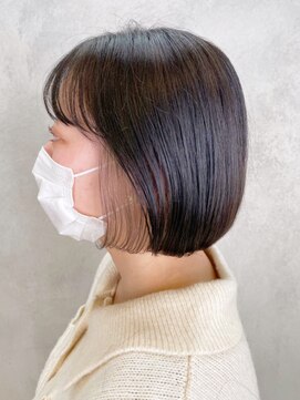 アイティーバイアルバム 藤沢店(IT by ALBUM) インナーベージュボブ_外ハネボブセクションカラー_ba387181