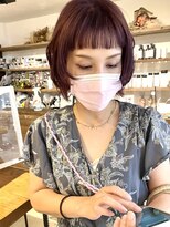 エムドットヘアーサロン(M. hair salon) 【中井千佳】ピンクカラーレイヤーボブ♪