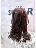 ハーフツイン×リボンアレンジ /ライブヘアセット