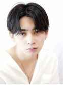 メンズ/韓国風センターパート　ナチュラルパーマ