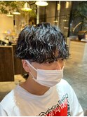 波巻きスパイラルパーマ/ツイストスパイラルパーマ/メンズウルフ