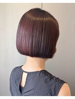 スペシウムバイアンバースデー(spacium by UNBIRTHDAY)&nbsp;クラシカルボブ/艶ボルドーピンクブラウン【HIYORI】