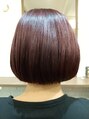 ヘアメイクスタジオ アビール 調布(abi‐ru)&nbsp;王道ボブスタイル！カラーはレッド系で秋冬らしさを。