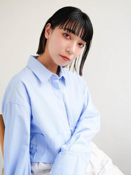 ジュール サウス 新宿南口(Joule South) ミディアムヘア/斜めバング/グレージュカラー/新宿駅