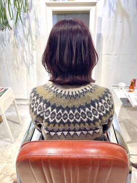 コンビネーション(combination) 透明感カラー 暖色系カラー ベリーカラー 美髪 白髪染め対応