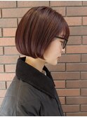 ボブ/赤髪/暖色/20代/30代/福岡
