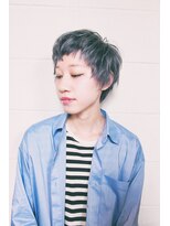 デンヘアデザイン(DEN hair design) ブルーアッシュのベリーショート